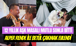 YouTuber Alper Rende, 12 yıllık sevgilisi Betül Çakmak ile evlendi