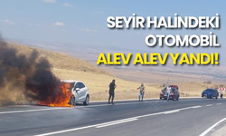Yozgat’ta Seyir Halindeki Araç Alev Alev Yandı!