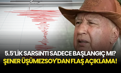 5.5’lik Sarsıntı Sadece Başlangıç mı? İşte Şener Üşümezsoy'un Kritik Yorumu!