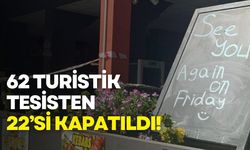 Muğla’da 62 turistik tesisten 22’sine kapatma işlemi