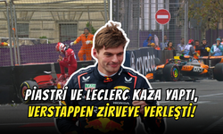 Azerbaycan GP Sıralama Turları Felakete Döndü: Piastri ve Leclerc Kaza Yaptı, Verstappen Zirvede!