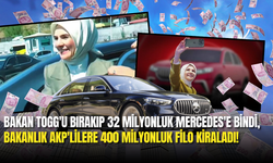 Bakan TOGG'u Bırakıp 32 Milyonluk Mercedes'e Bindi, Bakanlık AKP'lilere 400 Milyonluk Filo Kiraladı!