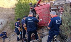 Elazığ’da yangına giden itfaiye aracı şarampole yuvarlandı: 2 yaralı