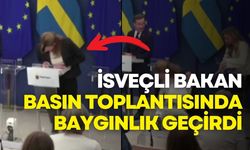 İsveç’in yeni Sağlık Bakanı ilk basın toplantısında fenalaştı