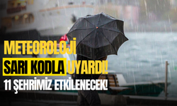 Meteorolojiden sarı kodlu uyarı! 11 şehrimiz etkilenecek