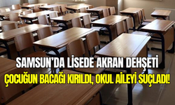 Samsun’da lisede akran zorbalığı: Başına poşet geçirildi, ayağı kırıldı! Okul, aileyi suçladı