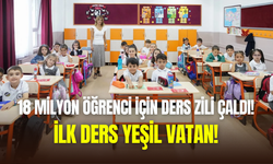 Yeni eğitim öğretim yılının açılış zili çaldı: İlk ders yeşil vatan
