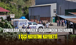 Zonguldak'taki maden göçüğünde 1 işçi hayatını kaybetti