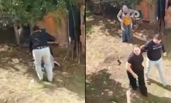 Aile içi şiddet kamerada: Anne ve kız kardeşini darbetti!