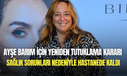 Ayşe Barım hakkında yeniden tutuklama kararı: Cezaevine gitmeyecek, tedavisi hastanede yapılacak