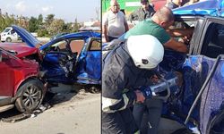 Hatay’da iki otomobil çarpıştı: 5 yaralı