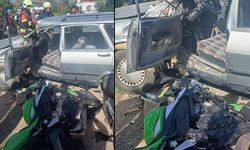Otomobil ile motosiklet çarpıştı: İki sürücü de yaşamını yitirdi