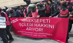 Yemeksepeti kuryeleri hakları için sokakta!