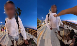 Antalya’da bankta oturan yabancı kız alkollü bir şahıs tarafından tehdit edildi