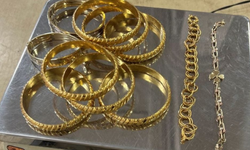 Gradina sınır kapısında 239 gram altın ele geçirildi