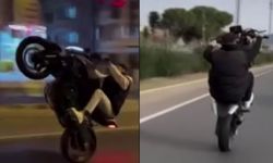 Sinop’ta trafikte akrobasi yapan motosiklet sürücüsüne 17 bin 879 TL ceza