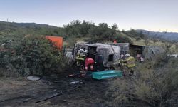 Hatay'daki feci kazada tır küle döndü: 2 kişi hayatını kaybetti!