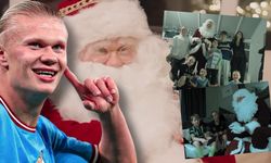 Erling Haaland, Noel Baba oldu: Manchester City'li çocuklara hediye dağıttı