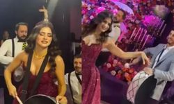 Ünlü oyuncu ile milli futbolcunun kına gecesi göz kamaştırdı