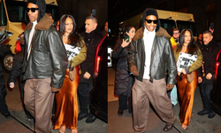 Rihanna, sevgilisini yalnız bırakmadı