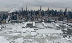 New York’un dondurucu kışı uzaydan kayda alındı