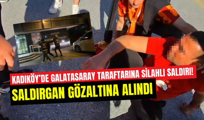 Kadıköy’de Galatasaray taraftarına silahla saldıran kişi yakalandı