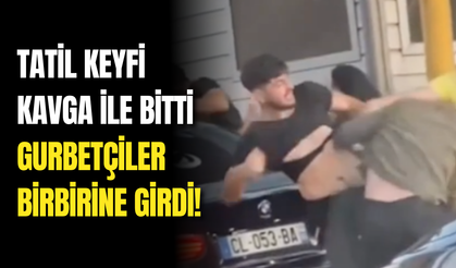 Gurbetçiler Sınır Kapısında Birbirine Girdi! O Anlar Kamerada!