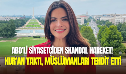 ABD’li siyasetçi Valentina Gomez Kur’an-ı Kerim’i yaktı, Müslümanları tehdit etti