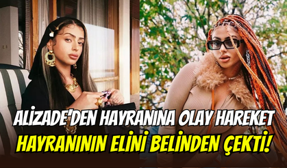 Alizade, hayranının elini belinden çekti