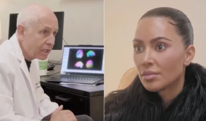 Kim Kardashian'ın frontal lobunda düşük aktivite tespit edildi