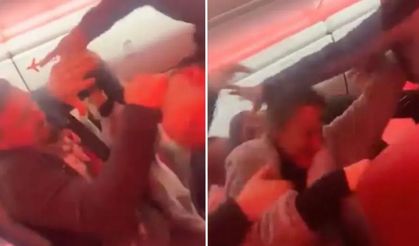 Antalya-Manchester uçuşunda tekme tokat kavga