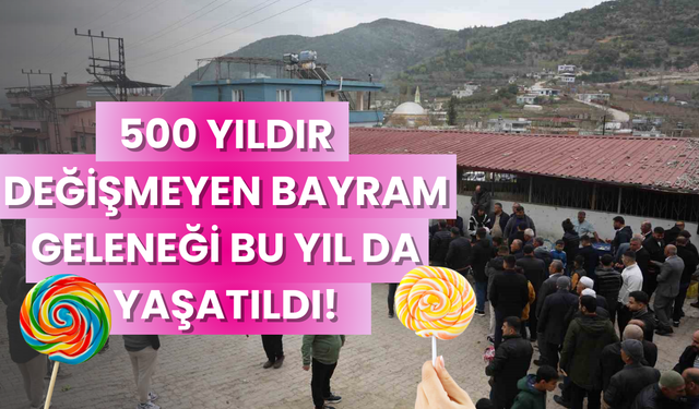 500 Yıllık Bayram Geleneği! Metrelerce Bayramlaşma Kuyruğu Oluştu!