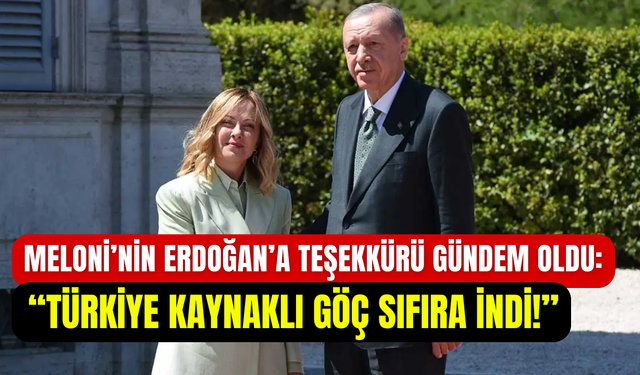 İtalya Başbakanı Meloni’den Türkiye’ye ‘ironik’ övgü: ‘’Türkiye düzensiz göçü durdurdu’’