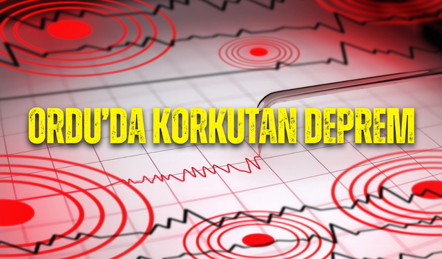 Ordu Ünye’de 3,4 büyüklüğünde bir deprem meydana geldi