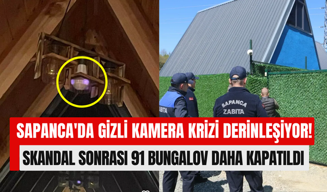 Sapanca’da bungalov skandalı derinleşiyor: Gizli kamera görüntüleri o kişinin cebinden çıktı