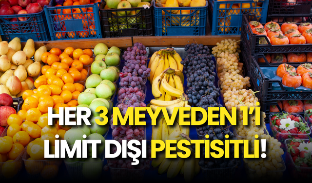 Gıdalarda Pestisit Alarmı: Her 3 Üründen Biri Limit Dışı Kalıntı İçeriyor