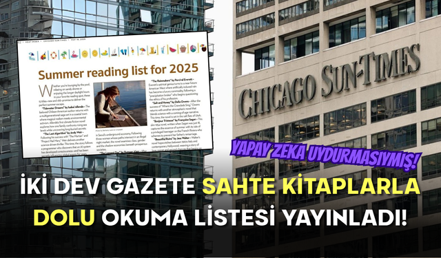 İki ABD Gazetesinden Skandal: Yapay Zeka Uydurması Kitaplarla Dolu 2025 Listesi Yayınlandı!