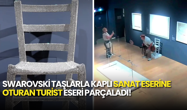 İtalya’da Skandal! Swarovski Taşlarla Kaplı Sanat Eserine Oturan Turist Eseri Parçaladı!