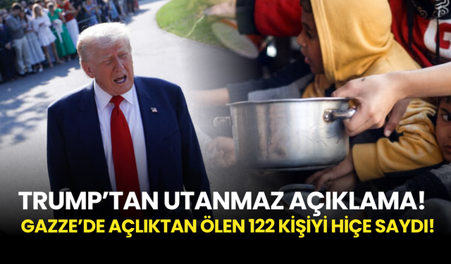 Trump "60 Milyon Dolar Yardım Yaptık" Dediği Gazze'de 122 Kişi Açlıktan Hayatını Kaybetti!