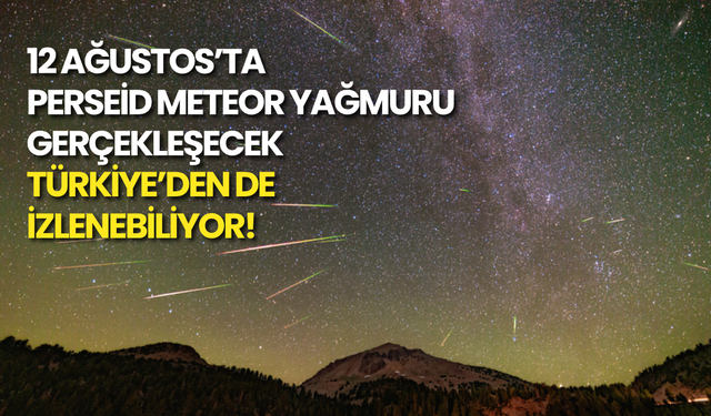 12 Ağustos’ta Perseid Meteor Yağmuru Olacak: Türkiye’den de İzlenebiliyor!