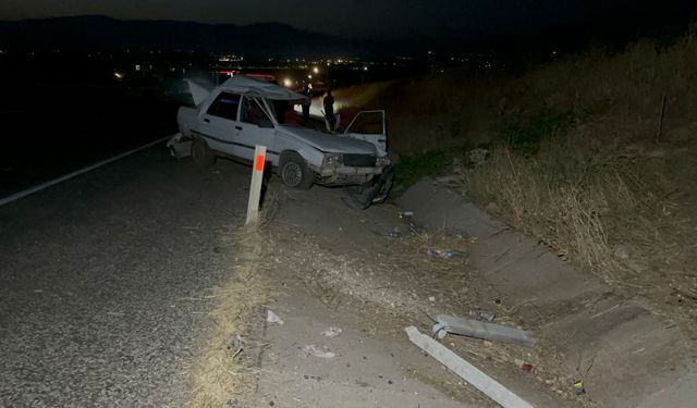 Adıyaman’da otomobil takla attı: 1’i ağır 4 yaralı
