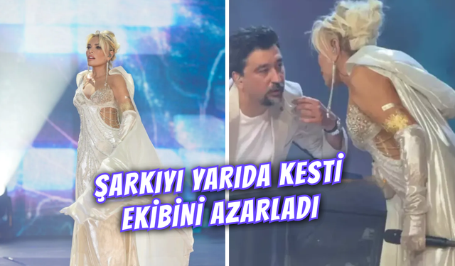 Ajda Pekkan Harbiye Konserinde Ekibini Seyirci Önünde Azarladı!