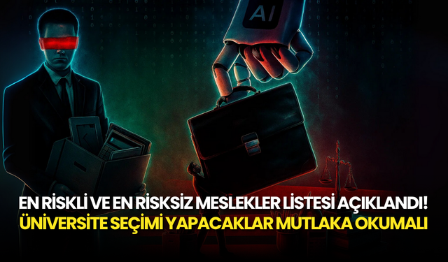 En Riskli ve En Risksiz Meslekler Listesi Açıklandı! Üniversite Seçimi Yapacaklar Mutlaka Okumalı