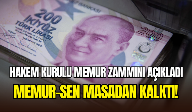 Hakem Kurulu, memur zammı kararını açıkladı: Memur-Sen masadan kalktı