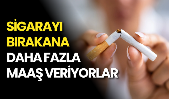 Sigarayı Bırakana Daha Fazla Maaş Veriyorlar!