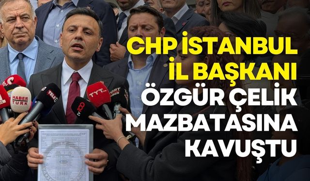 Yeniden CHP İstanbul İl Başkanı seçilen Özgür Çelik mazbatasına kavuştu