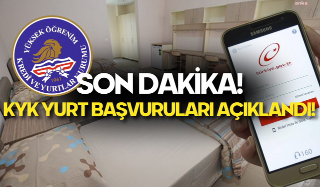 KYK Yurt Başvuruları Açıklandı!
