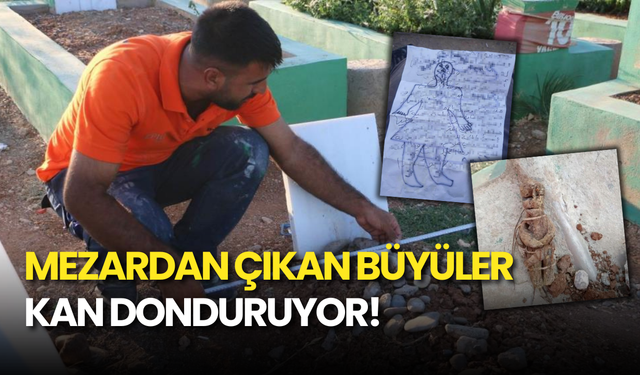 Mezardan Çıkan Büyüler Hayrete Düşürdü: Koyun Kafası, Bağlanmış Bebek, Kağıtlar...