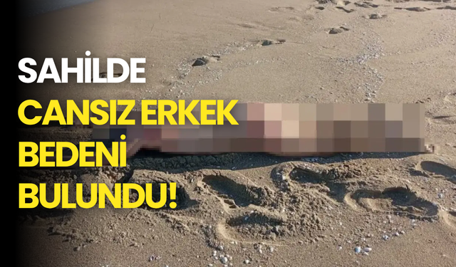 Sahilde Cansız Erkek Bedeni Bulundu!