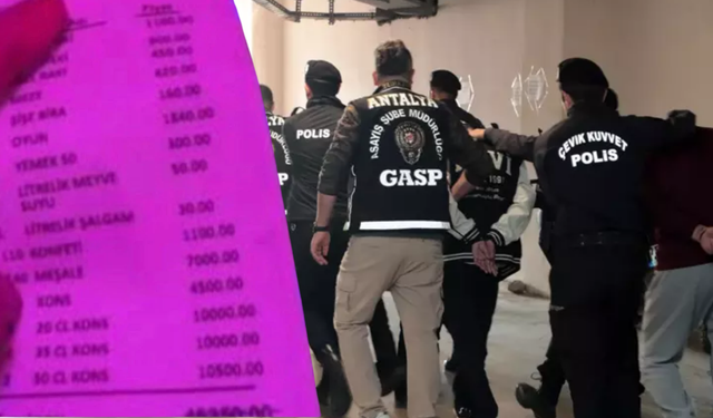 Antalya’da erkek müşterilere 10 katı hesap ödeten çeteye 16 tutuklama!